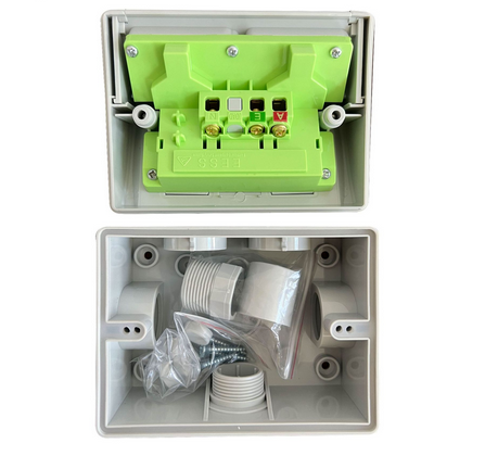 Weatherproof Double GPO 10 Amp IP53 250V – Outdoor Power Point-Grey