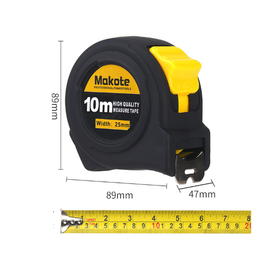 Tape Measure 10m Retractable Imperial Metric for Decoration
