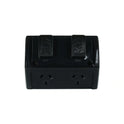 Weatherproof Double GPO 10 Amp IP53 250V – Outdoor Power Point-Black