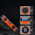 Magnetic Level, 1m, Mechanical Bubble Vials Ruler for 45/90/0 Degree, Aluminum Alloy Leveler Tool w/ Viewing Window