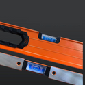 Magnetic Level, 1m, Mechanical Bubble Vials Ruler for 45/90/0 Degree, Aluminum Alloy Leveler Tool w/ Viewing Window