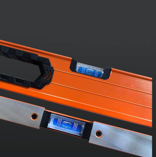 Magnetic Level, 1m, Mechanical Bubble Vials Ruler for 45/90/0 Degree, Aluminum Alloy Leveler Tool w/ Viewing Window
