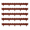 Wave Pattern Garden Edging – Rust Steel Landscape Border